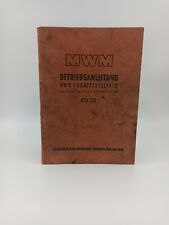 Mwm betriebsanleitung riginal gebraucht kaufen  Spraitbach