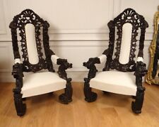 Pair large armchairs d'occasion  Expédié en Belgium