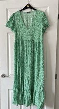 Green floral midi for sale  SHOREHAM-BY-SEA