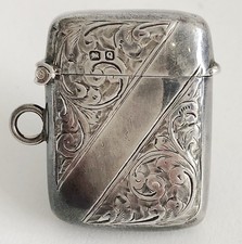 Antique silver vesta for sale  BIRMINGHAM