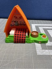 Fisher Price Little People Acampamento Fogueira Luzes Música Laranja Barraca Cabine FUNCIONA comprar usado  Enviando para Brazil