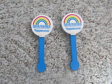 Vintage Tupperware Noisemakers Clapper Follow Rainbow Consultant Party Conjunto de 2  comprar usado  Enviando para Brazil
