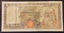 50000 lire leonardo usato  Roma