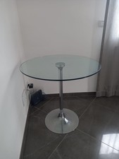Tavolo rotondo vetro usato  Bari