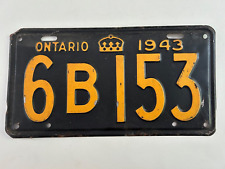 1943 ontario license for sale  Poughkeepsie