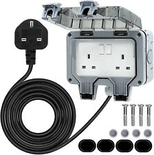 Outdoor double plug for sale  DUNSTABLE