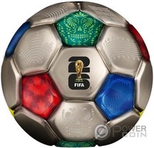 Moeda de prata FIFA SPHERICAL FOOTBALL 3 oz US$ 10 Ilhas Salomão 2026 comprar usado  Enviando para Brazil