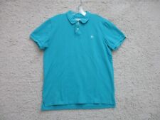 Camisa polo Aeropostale média adulto azul casual ajuste clássico algodão logotipo masculina M comprar usado  Enviando para Brazil