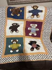 Usado, Cobertor de berço infantil ursinho de pelúcia colcha de parede tapete de brincar 48” X 53” algodão comprar usado  Enviando para Brazil