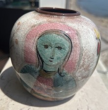 Vaso de cerâmica Polia Pillin California Studio com pássaros femininos 4 fotos vintage RARO, usado comprar usado  Enviando para Brazil