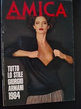 Używany, Amica 8 1984 Renee Simonsen Yoko Ono Giorgio Armani Diane Lane Matt Dillon na sprzedaż  Wysyłka do Poland