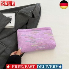 Candy Color Cosmetic Bag Portable Embroidered Ladies Trip Storage Bag (Purple) D comprar usado  Enviando para Brazil