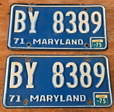 1971 maryland license for sale  Ranson