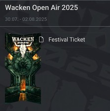 Wacken 2025 tickets gebraucht kaufen  Sulzbach/Saar