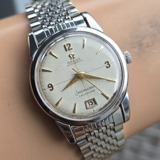Vintage Omega Seamaster Calendário relógio automático masculino cal.355 Bumper Cross 1954 comprar usado  Enviando para Brazil