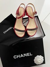 Chanel sandaletten rot gebraucht kaufen  Haar