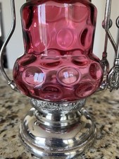 Silver plated cranberry for sale  Harrisburg