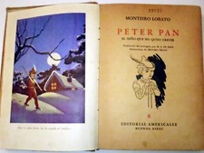 1945 PETER PAN EL NIÑO QUE NO QUISO CRECER MONTEIRO LOBATO XRARE ARGENTINE Ed. comprar usado  Enviando para Brazil