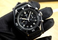 HEUER 43 mm 1550 SG Bundeswehr Flyback Chronograph Stahlband Tritium, usado comprar usado  Enviando para Brazil