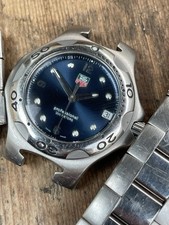 Relógio masculino TAG Heuer mostrador azul Kirium, pulseira precisa de reparo., usado comprar usado  Enviando para Brazil