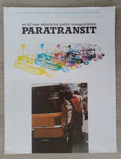 Ptv paratransit brochure for sale  BOURNE