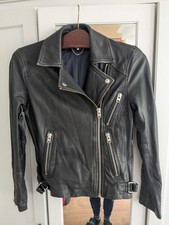 Lederjacke topshop schwarz gebraucht kaufen  Berlin