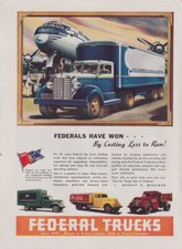 Pan American World Airways Constellation: Federal Truck anúncio 1947 Coca-Cola var comprar usado  Enviando para Brazil