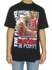 CAMISETA MASCULINA ESTAMPADA he Flu Game, Flashback Friday Michael Scottie Pippen comprar usado  Enviando para Brazil