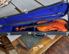 Violino Praga assinado por John Juzek 4/4 com arco e estojo tamanho completo vintage comprar usado  Enviando para Brazil