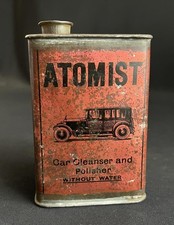 ATOMISTA POLIDOR LIMPADOR DE CARRO MOTORIZADO VINTAGE GARAGEM ESMALTE ANTIGO LATA DE EXIBIÇÃO comprar usado  Enviando para Brazil