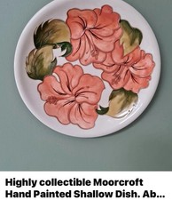 Moorcroft pottery shallow for sale  NORWICH