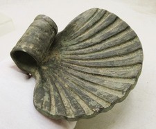 LÂMPADA A ÓLEO ROMANA ANTIGA EM FORMA DE VIEIRA DE BRONZE, LÂMPADA A ÓLEO PENDURADA NA PAREDE, RARA, usado comprar usado  Enviando para Brazil