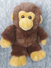 Boneca de brinquedo de pelúcia animal MTY macaco marrom bronzeado zoológico safári selva Dan Dee 14" comprar usado  Enviando para Brazil