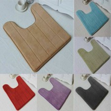 Alfombra de espuma viscoelástica lavable para inodoro alfombra de piso baño pedestal suave hogar segunda mano  Embacar hacia Mexico