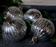 Glas christbaumkugeln silber gebraucht kaufen  Alsdorf