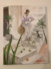 Quadro olio donna usato  Guastalla