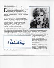 Julia mackenzie autograph for sale  LYMM