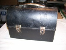 vintage black metal lunch box for sale  Viking