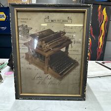 Framed wooden typewriter for sale  Lake Odessa