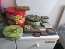 Assorted empty tins for sale  POOLE