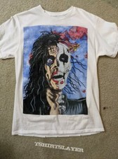 Camiseta unissex vintage 1989 Alice Cooper lixo Skelton rosto banda derretida KH12388, usado comprar usado  Enviando para Brazil