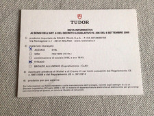 Card nota informativa usato  Italia