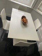 White table chairs for sale  BROMLEY