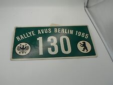 Schild rallye avus gebraucht kaufen  Lauenburg/ Elbe