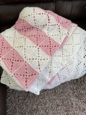 Blanket crochet handmade for sale  ILFORD