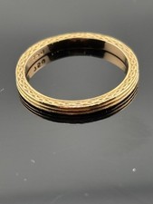 WOW Anel de Ouro ROSA 18k VERA WANG Banda Pequena Empilhável Ranhurado + Design LADO s 5 comprar usado  Enviando para Brazil