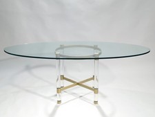 Table plexi laiton d'occasion  Franconville