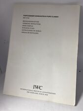 Iwc instruction libretto usato  Taglio di Po
