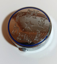 Usado, Antiq/Antigo Bourjois 1930s Rouge Pot Blush Compacto Estojo Tom Prata, Paris Noturno comprar usado  Enviando para Brazil