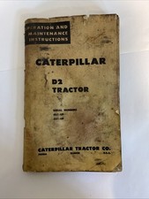 INSTRUMENTO DE OPERAÇÃO E MANUTENÇÃO CATERPILLAR. DIESEL D2 TRACTOR SN’s 4U1 e 5U1-UP comprar usado  Enviando para Brazil